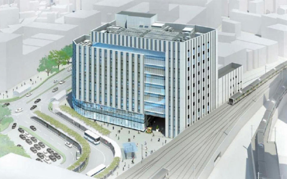 千葉駅東口地区第一種市街地再開発事業完成予想図（提供資料）